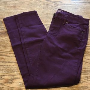 Ann Taylor Loft jeans NWOT plum/purple color